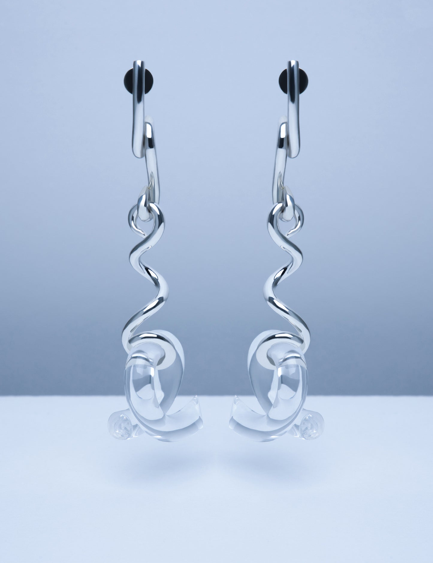 LONG WORM CHAIN EARRINGS